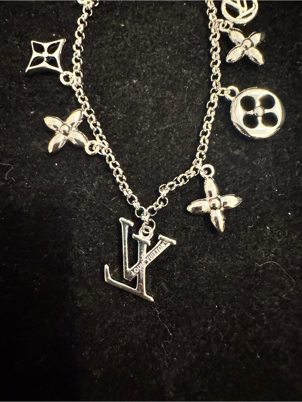 Louis Vuitton Silver Charm Monogram Bracelet - Silver - Picture 2 of 3